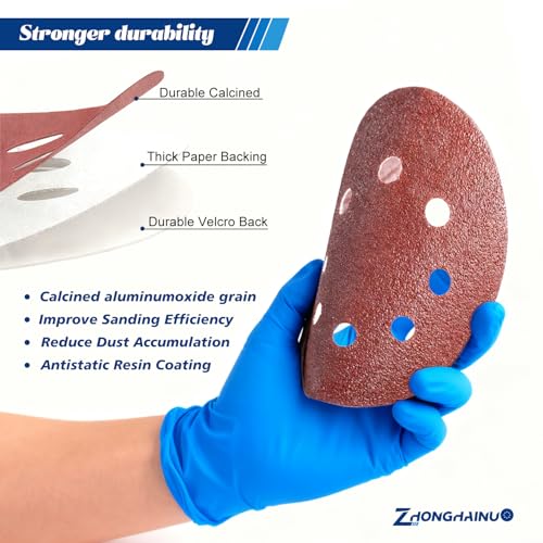 100Pcs 5 Inch Sanding Discs 80 Grit, Round Hook and Loop Sandpaper for Random Orbital Sander Pads(80 Grit) - style: 80G 100pcs