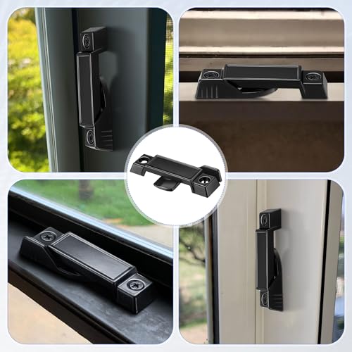 Saillong 6 Pack Window Sash Locks Compatible with Prime-Line F2590, Black - color: Black
