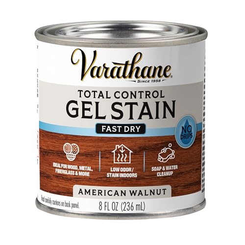 Varathane Total Control American Walnut Gel Stain - color: American Walnut, size: Half Pint (Pack of 1)
