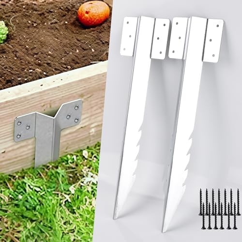 Fence Post Repair Kit-2 PCS Fence Support Structure Repair Stakes, for Repairing Wood Post,Deck Railing, Mailbox