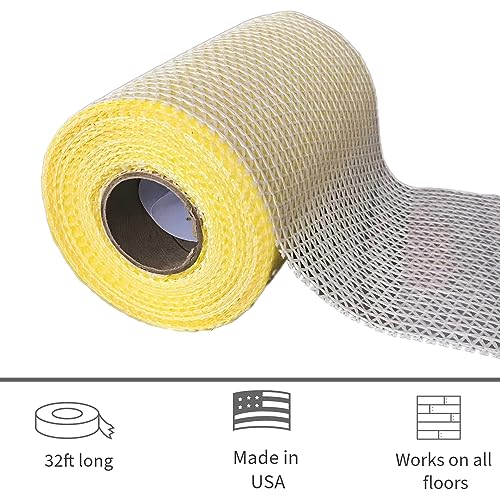 Super Area Rugs Stair Tread Installation Kit, Adhesive Carpet Double Sided Tape Roll for Treads and Runners, Made in USA - 6-inch Wide by 32-Foot Long - No Residue - Anti-Slip Stair Tread Tape