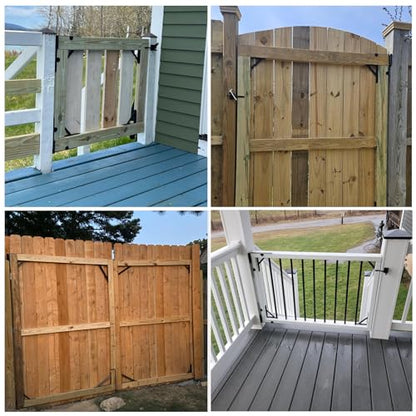 Anti Sag Fence Gate Kit Heavy Duty Gate Corner Brace Bracket - style: 1 Set