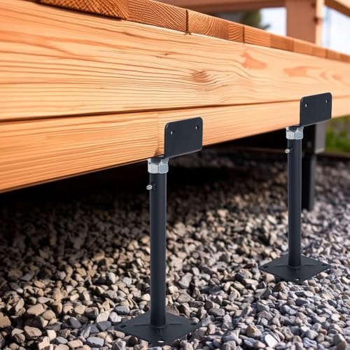 4 Pack Mini U-Shaped Screw Jack for 4x2, 4x4, 4x6 Joists - Adjustable Steel Telepost with U-Head, U-Shaped Floor Jack, U-Shaped Post Jack.11-15 Inch Adjustment Range - size: 11-15