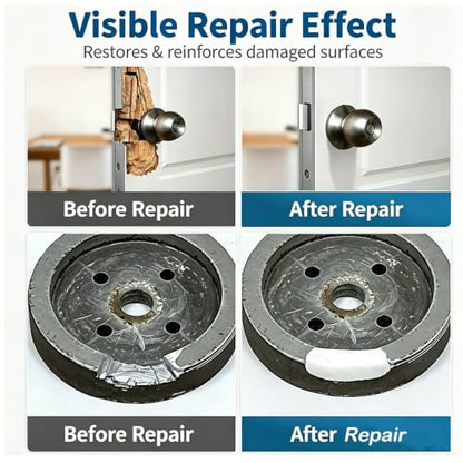 Epoxy Putty Fast Repair Clay, 2-Part Repair Filler Putty for Metal Wood Ceramic Stone Tile and Plastic, Filling Cracks Holes and Surface Repairs（1Pack）