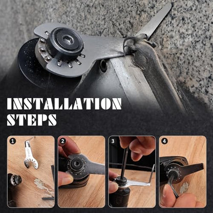 3-Pack L-Shaped Cutting Blade for Precision Work