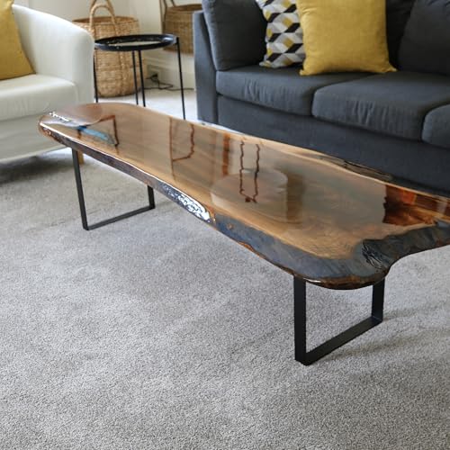 3 Gallon Industrial Clear Epoxy Resin Kit – Crystal Clear, High-Gloss, Heat & Scratch Resistant Table Top Epoxy for Countertops, Bartops, Live Edge Wood, Furniture Refinishing & Flooring - size: 3 gal