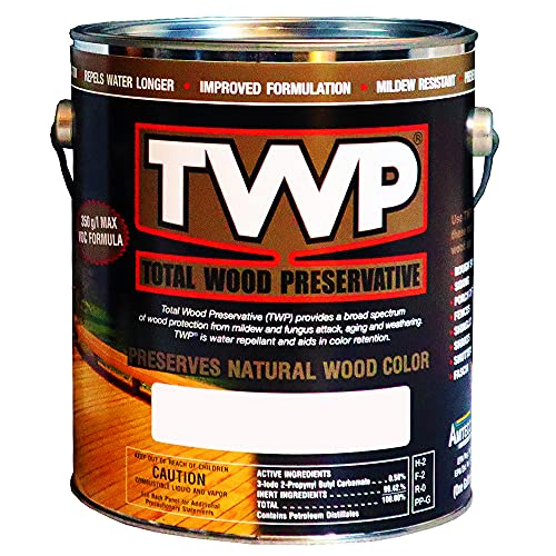 TWP 1502 Redwood Low VOC Wood Preservation Stain - Eco-Friendly, Long-Lasting Protection, UV & Water Resistant, Easy to Apply - 1 Gallon