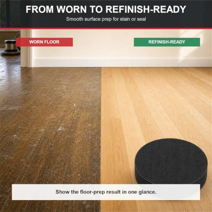 17 Inch Sanding Screen Discs, 80 Grit for Floor Prep, 10 Pack - size: # 80-10Pack