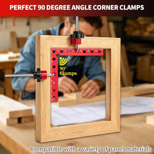 Corner Clamps for Woodworking 8PCS, 90 Degree Right Angle Clamp - size: 8pcs