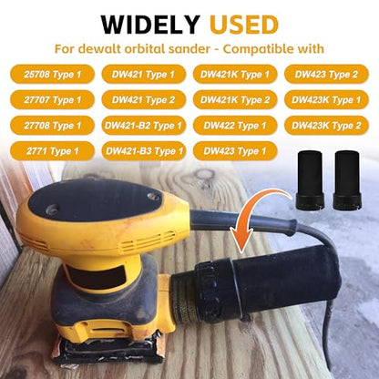 2Pcs 608354-00SV Dust Bag for DeWalt Orbital Sander D26451 D26453 DW421