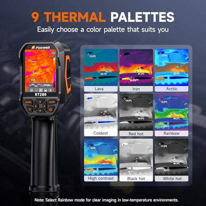 FOXWELL RT280 Thermal Imaging Camera, 320 x 240 2.8" LCD, 240 x 180 TISR