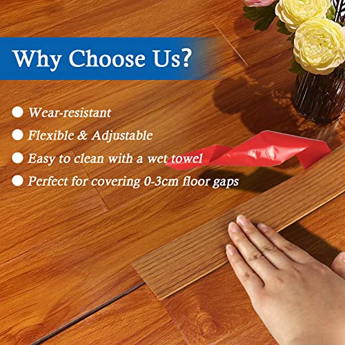 FONUNO Vinyl Floor Transition Strip Self Adhesive Threshold Strip 2" W - color: Light Brown, size: 5cm, 3.3Ft