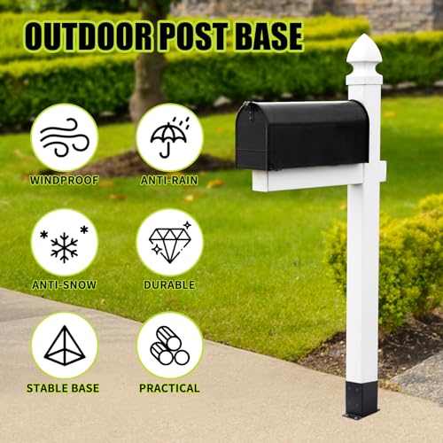 4x4 Post Base 6pcs,Post Brackets (Inner Size 3.6"x3.6") Post Anchor - size: 4X4 6PCS