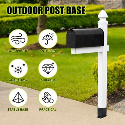 4x4 Post Base 4pcs,Post Brackets (Inner Size 3.6"x3.6") Post Anchor - size: 4X4 4PCS