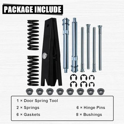 RULLINE Door Hinge Pin & Bushing Repair Kit Compatible with Chevy GMC - size: For Suburban Tahoe 23pcs
