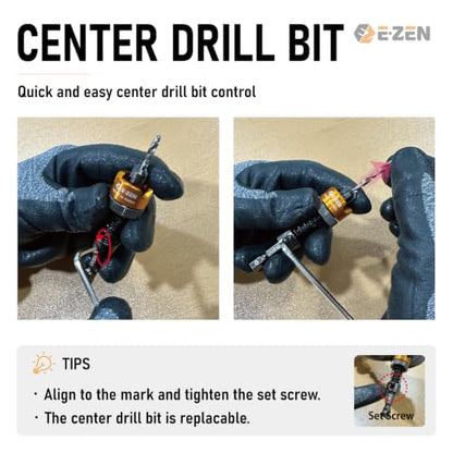 Depth Adjustable Countersink Drill Bit (4 x 10mm, 5/32" x 25/64") 1PCS - size: 4 x 10mm (5/32" x 25/64")