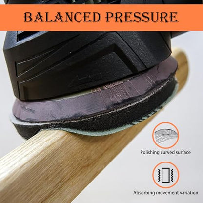 4 Pack Triangle Sanding Pads - Hook & Loop Interface with 5 Holes - EVA Foam - Compatible with Mouse Sander & Detailed Surfaces - size: Triangle | 5 Holes