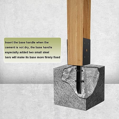 4 Pcs 4"x 4" Concrete Post Anchor (Fit 3.6"x3.6") Post| - size: 4 Pcs