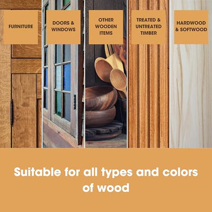 Furniture Clinic Beeswax Furniture Polish, Natural Wax, Dark Oak - style: Dark Oak