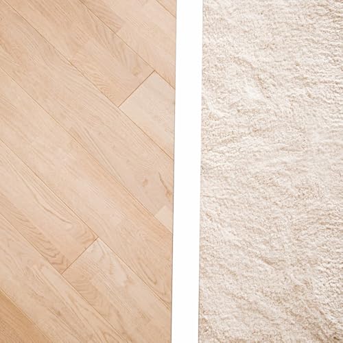 8Ft X 3in Wide Floor Transition Strip, White Self Adhesive Vinyl Threshold Strip for Floor Gaps - color: White