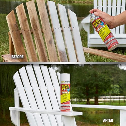 Flex Seal Spray Rubber Sealant Coating, Waterproof, White, 17 oz, 2-Pack - color: White, size: 17 oz (Pack of 2)