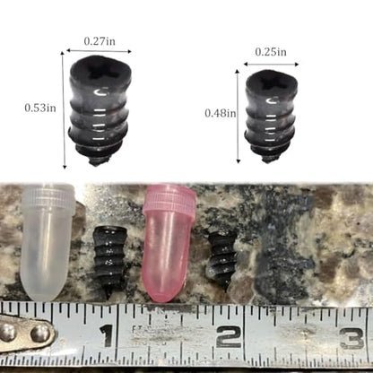 Tire Repair Nail Kit with 2 Sizes Screw in Tire Plugs for Puncture & Hole - size: 2 Size 60 Count