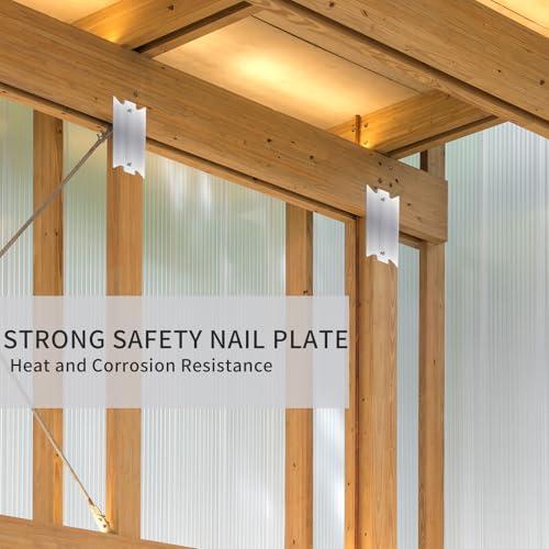 50 Pack 1.5" x 3" Anti-Nail Protection Plate Shield