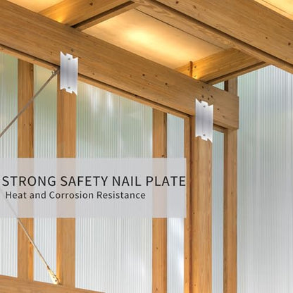 50 Pack 1.5" x 3" Anti-Nail Protection Plate Shield