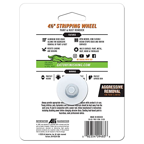 Gator Paint & Rust Stripping Wheel, Extra Coarse Grit