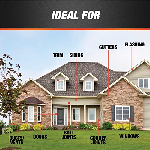 DAP AMP All Weather Window, Door and Siding Sealant, White, 9 Oz (7079800760)