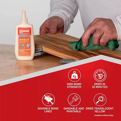 LePage Express Quick Dry Wood Glue - 150 ml
