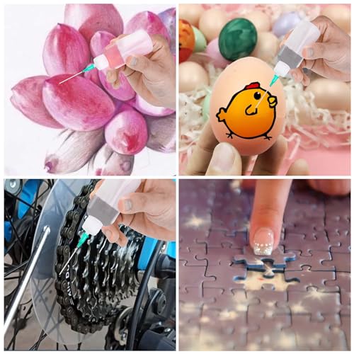 100cc Needle Glue Bottles Precision Tip Squeeze Applicator Dispenser Bottle - size: 3.4 Ounces
