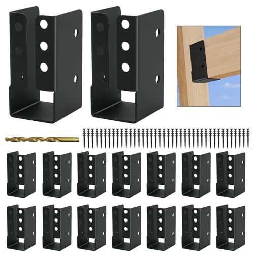 16-Pack 2x4 Joist Hangers Concealed Flange Deck Framing Bracket - size: 16 PCS, style: 2X4''