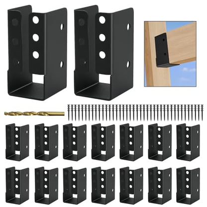 16-Pack 2x4 Joist Hangers Concealed Flange Deck Framing Bracket - size: 16 PCS, style: 2X4''