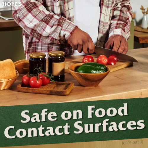 Hope's 100% Pure Tung Oil, Food Safe Wood Finish, 16 Fl Oz - 2 Pack