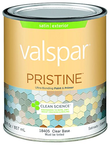 Valspar 18405 Pristine Ultra Bonding Paint + Primer, 1 Quart, Satin