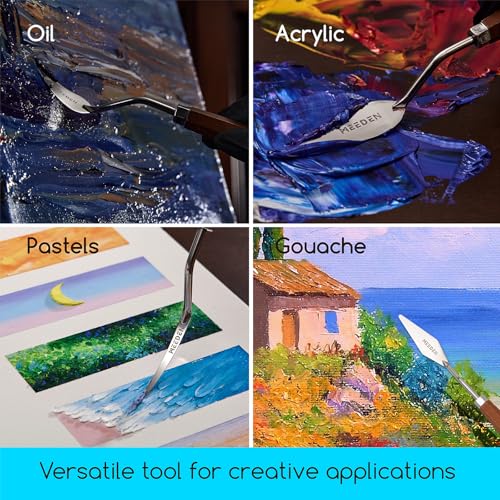 MEEDEN Artist Stainless Steel Palette Knife: 8.78" Flexible Art Knife, #10 - style: #10