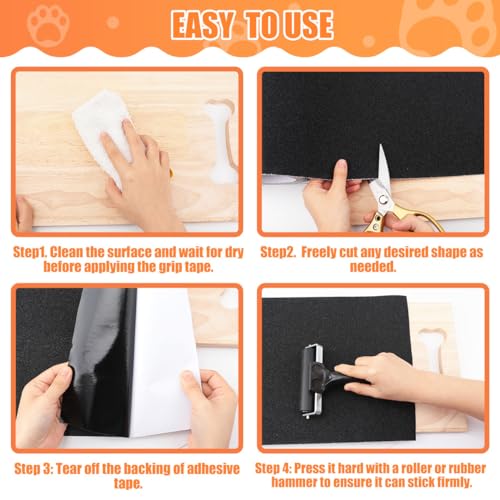 Pet Nail Self Adhesive Replacement Emery Paper, 10in*13ft, Brown - color: Brown, size: 10in*13ft