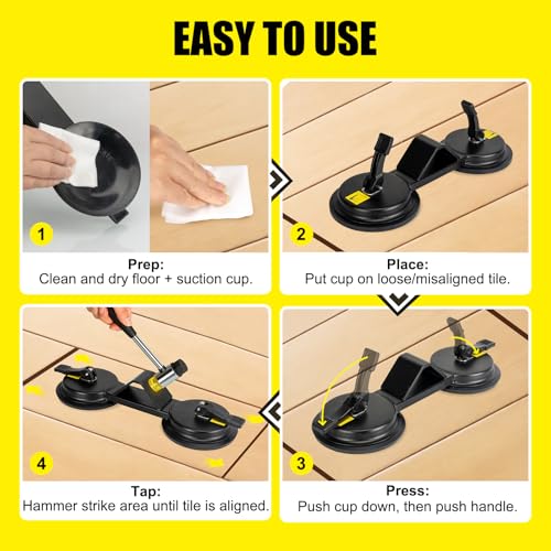 Floor Gap Fixer Tool, Dual 45° Striking Surface Floor Gap Repair Tool