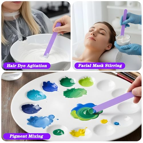 20 PCS Stir Sticks for Epoxy Resin, 4 Colors Silicone Stir Sticks Reusable Silicone Mixing Stick for Mixing Resin, Paint, Waxing, Liquid,Paint, Handmade Crafts, Facial Mask Stirring Rods
