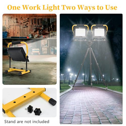 120W LED Work Light, 12000LM Portable Work Light with 16.4FT Cord