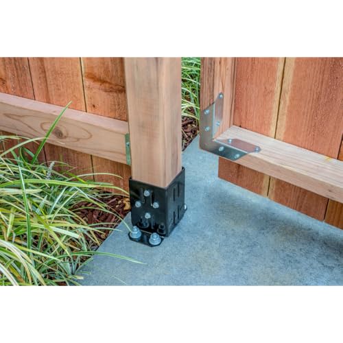 Simpson Strong-Tie FPBB44 E-Z Base Black Powder-Coated Post Base for 4x4
