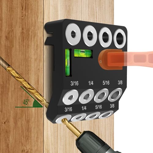 30 45 90 Degree Angled Drill Guide Jig with 2 Torpedo Level