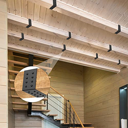 5ft Faux Wood Beam Strap, Flexible Beams Gap Hiding Strap, Metal Look Strap - size: 2.36"width