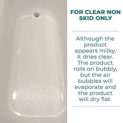 Tub Guard Shower Clear Texured Anti Slip & Bathtub & Shower Grip Coating - Non Slip Liquid, Low Gloss - 4 oz - color: Clear, size: 4 oz