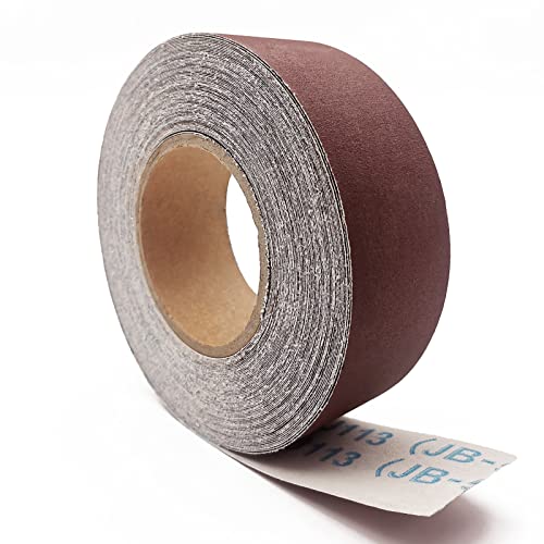 400 Grit Sandpaper Roll, 2 Inch x78.7 Feet Continuous Abrasive Sand Paper Ready to Cut Emery Cloth Roll for Drum Sander Woodworking Automotive Metal Sanding - size: 400 Grit