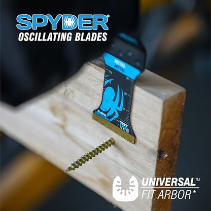 Spyder Oscillating Tool Blade, 2.5-Inch Width x 2-Inch Bi-Metal Wood and Nail Cutting Blade (70006) - size: 2 x 2.5 inch (1-Pack), style: Bi-metal Wood and Nail Cutting