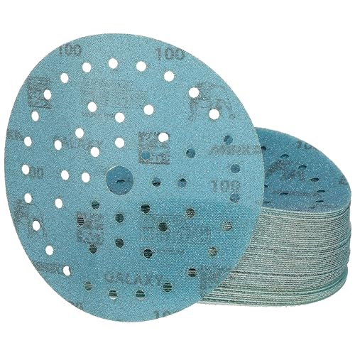 Mirka Galaxy Multifit 6 Inch Ceramic Discs, 100 Grit, Hook & Loop, 50 Pack - size: Grit 100
