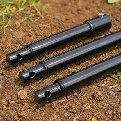 XtremepowerUS 3 Pieces Auger Extension Drill Bits (8", 12", 20" Length) Extension Earth Ice Auger Extension Set Post Hole Digger Replacement Compatible to 3/4" Shaft Post Hole Digger Replacement - size: Extension Set