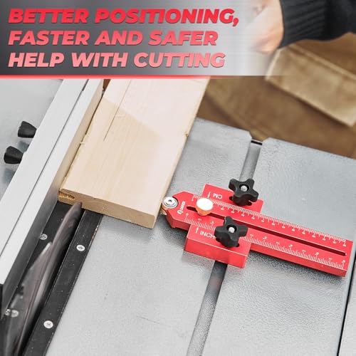 Saker Thin Rip Jig Table Saw Jig Guide - style: Red